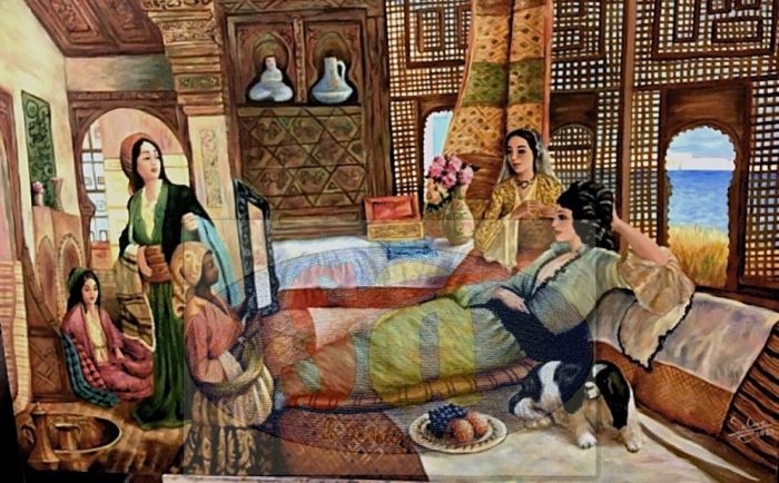 the wealthy lady and her ladies in waiting the wealthy lady and her ladies in waiting