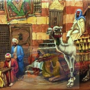 the camel in the city alley