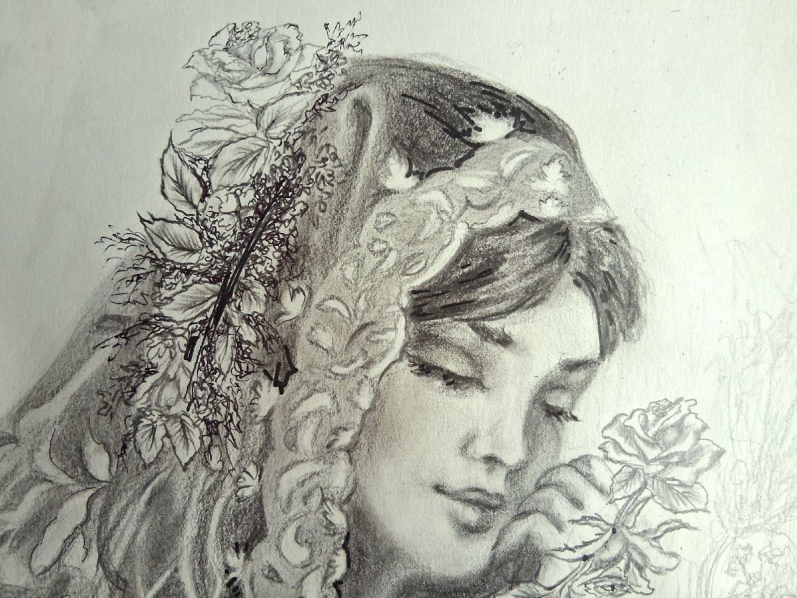 A young woman wearing a scarf - Image 4
